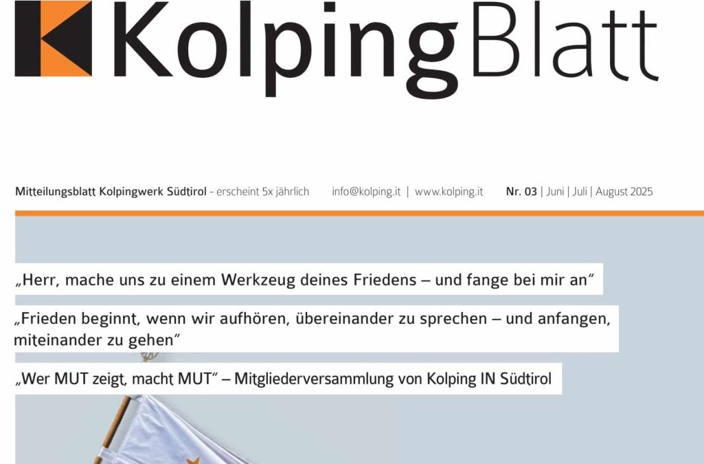 Das neue Kolpingblatt ist online