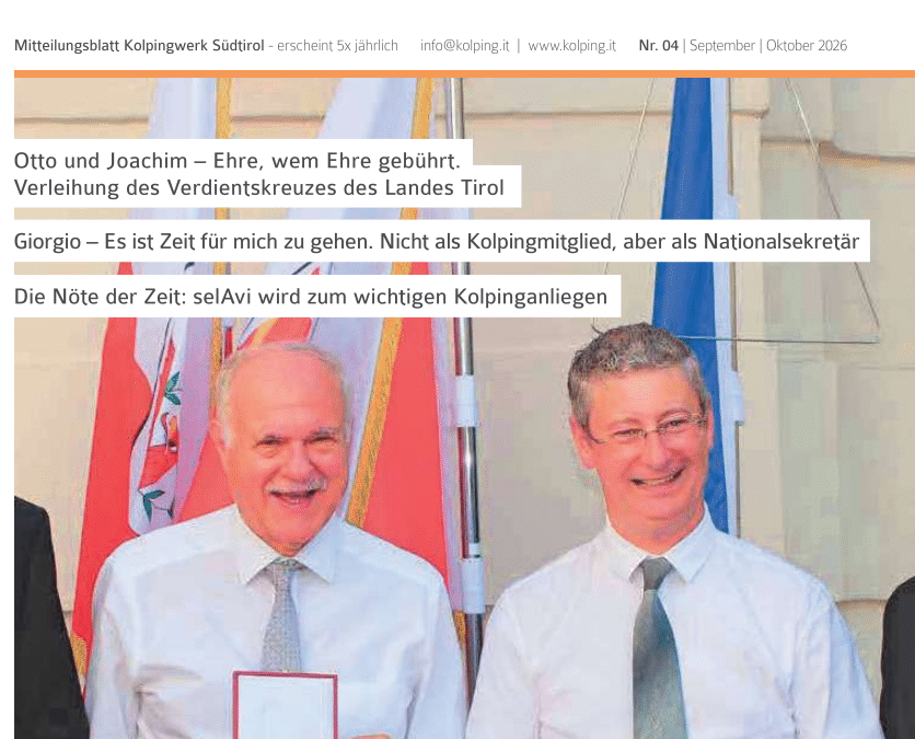 Das neue Kolpingblatt ist online
